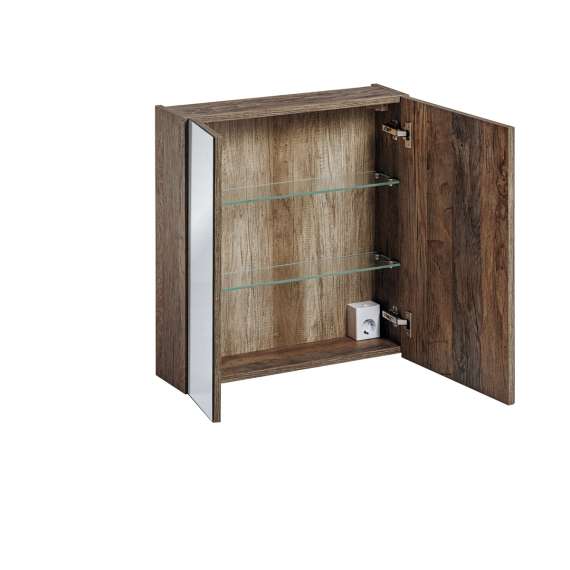 Speilskap Santa Fe 60x65 cm - eik vintage - 2 dører