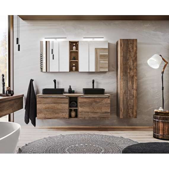 Speilskap Santa Fe 60x65 cm - eik vintage - 2 dører