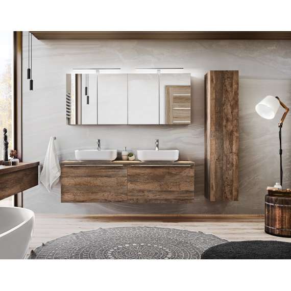 Speilskap Santa Fe 60x65 cm - eik vintage - 2 dører