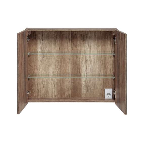 Speilskap Santa Fe 80x65 cm - eik vintage - 2 dører