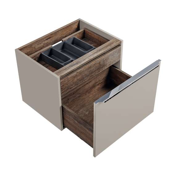 Servantskap Santa Fe 60 cm - beige - 1 stor skuff