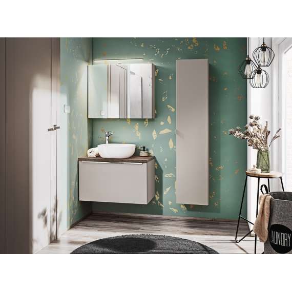 Speilskap Santa Fe 80x65 cm - beige - 2 dører