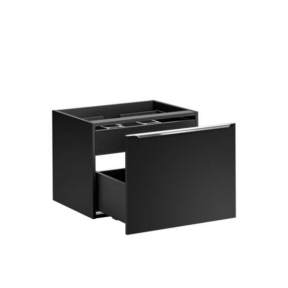 Servantskap Santa Fe 60 cm - sort - 1 stor skuff