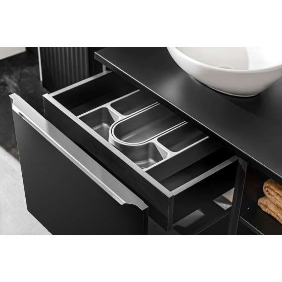 Servantskap Santa Fe 60 cm - sort - 1 stor skuff