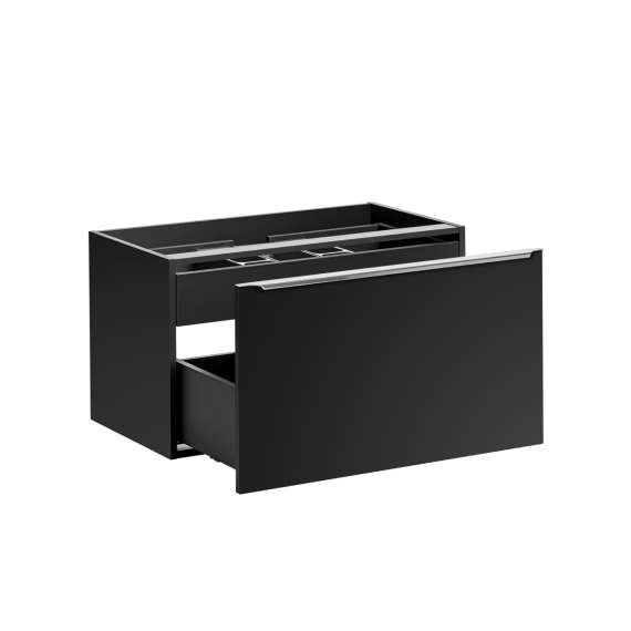 Servantskap Santa Fe 80 cm - sort - 1 stor skuff