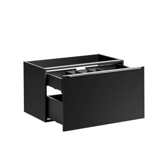 Servantskap Santa Fe 80 cm - sort - 1 stor skuff