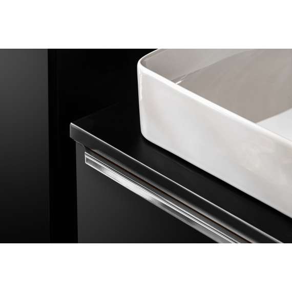 Servantskap Santa Fe 80 cm - sort - 1 stor skuff