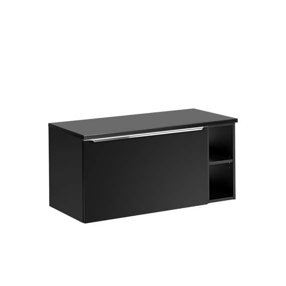 Underskap Santa Fe 20 cm - sort - med hylle