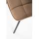 Stol Merida - beige - velvet - svart ben