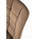Stol Merida - beige - velvet - svart ben