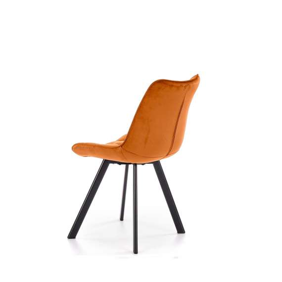 Stol Merida - kanel - velvet - svart ben