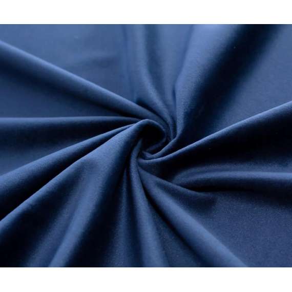 Stol Merida - marineblå - velvet - svart ben