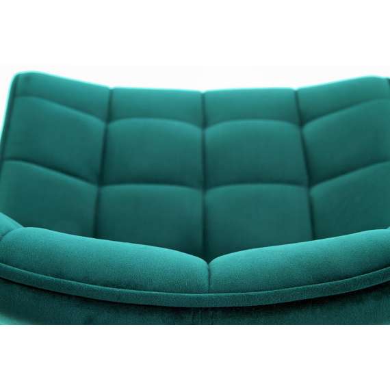 Stol Merida - petrol - velvet - svart ben