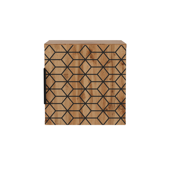 Sideskap Diamond 31x31 cm - eik - 1 dør