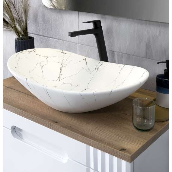 Høyskap Fiji 40x170 cm - hvit - 2 dører