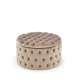 Puff Nunez Ø70 cm - beige - velvet - oppbevaringsplass