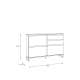 Skoskap Ticos 150x99 cm - 2 flap-dører - 2 skuffer - secret grey - grsfitt
