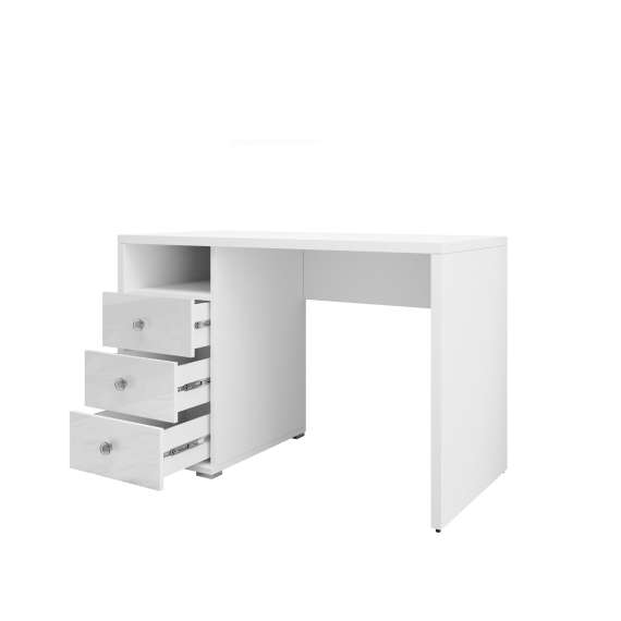 Sminkebord Iris 120x76x50 cm - med skuff - hvit