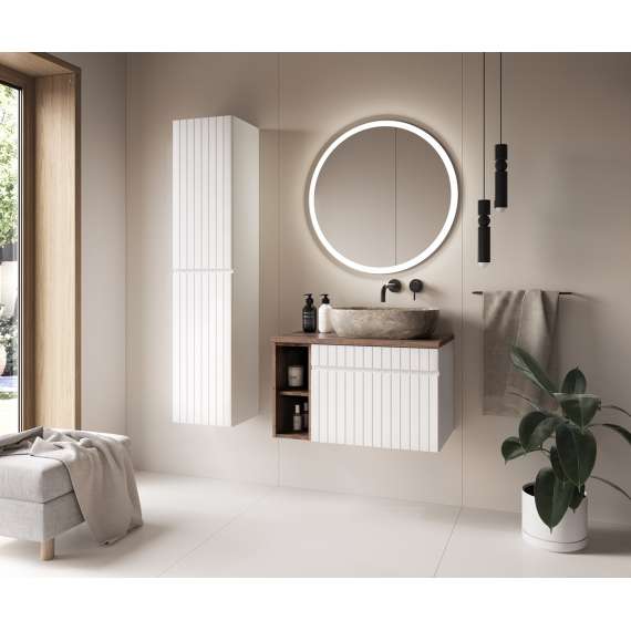 Høyskap Iconic 35x160 cm - hvit - 2 dører