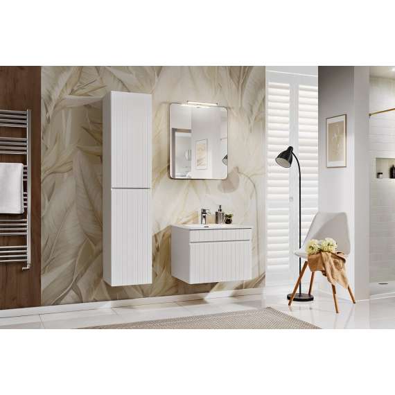 Høyskap Iconic 35x160 cm - hvit - 2 dører