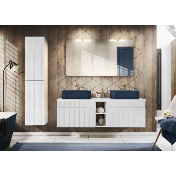 Høyskap Iconic 35x160 cm - hvit - 2 dører