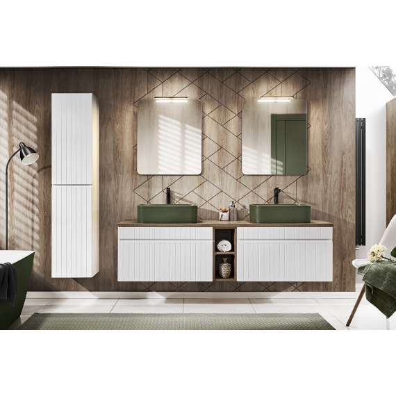 Servantskap Iconic 80 cm - hvit - 1 skuff