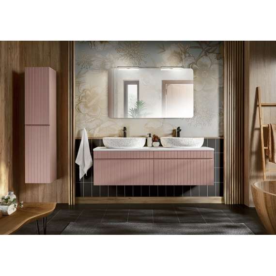 Høyskap Iconic 35x160 cm - rosa - 2 dører