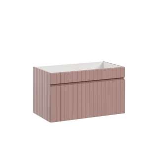 Servantskap Iconic 80 cm - rosa - 1 skuff
