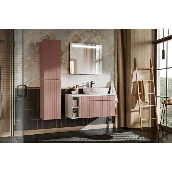 Servantskap Iconic 100 cm - rosa - 1 skuff