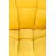 Lenestol Belton - gul velvet - metall ben