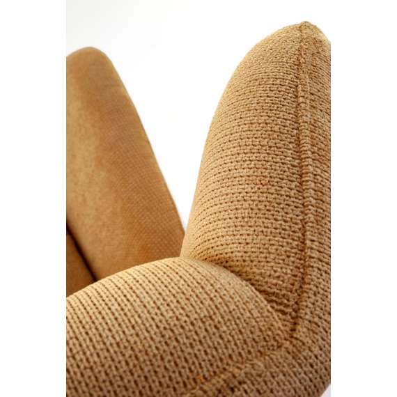 Lenestol Byron - sennepsgul - svart metall ben