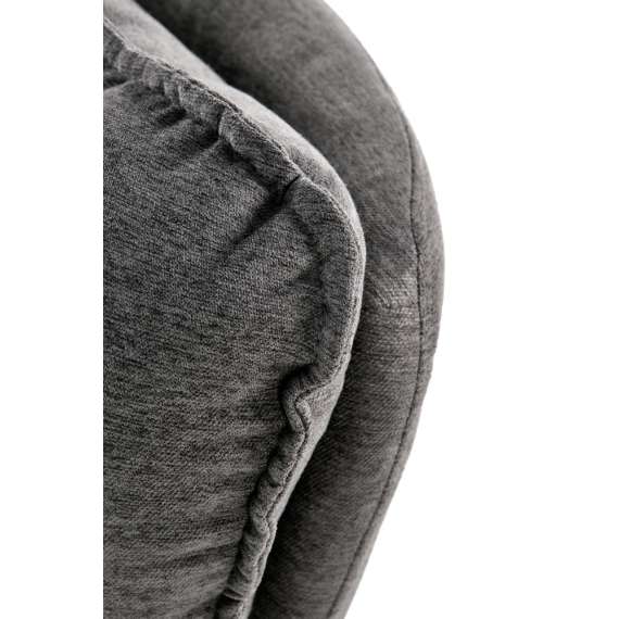 Lenestol Volker - grå - svart metall ben