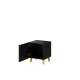 Nattbord Pafos - sort matt - 1 dør - 2 stk sett