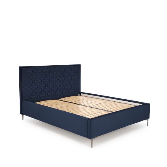 Seng Modulo W2 160x200 cm - velvet - metall ben - oppbevaringsplass