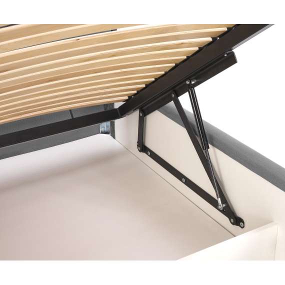 Seng Modulo W2 160x200 cm - velvet - metall ben - oppbevaringsplass