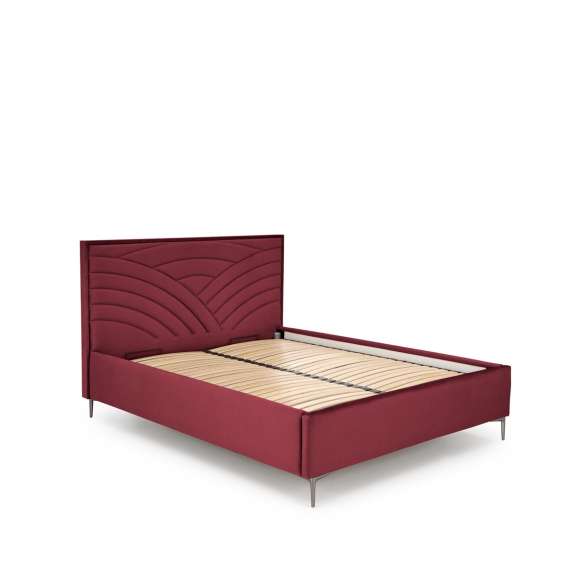 Seng Modulo W3 160x200 cm - velvet - metall ben - oppbevaringsplass