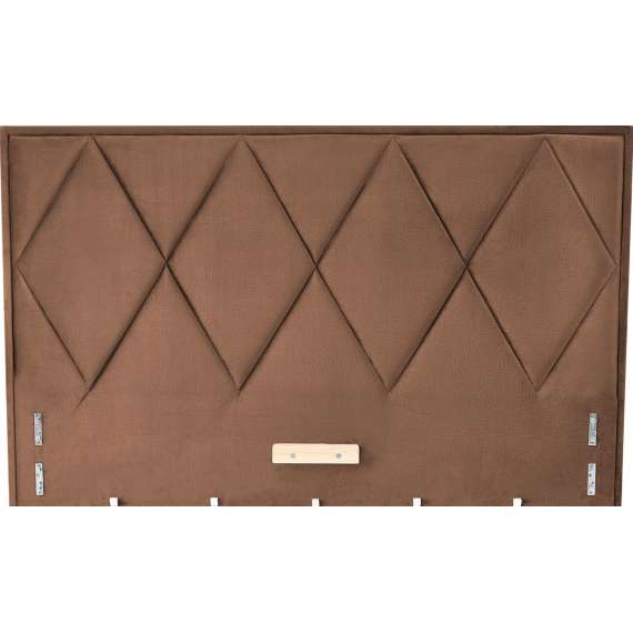 Seng Modulo W4 160x200 cm - velvet - metall ben - oppbevaringsplass