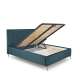 Seng Modulo W4 160x200 cm - velvet - metall ben - oppbevaringsplass