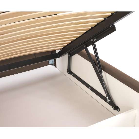 Seng Modulo W5 160x200 cm - velvet - metall ben - oppbevaringsplass