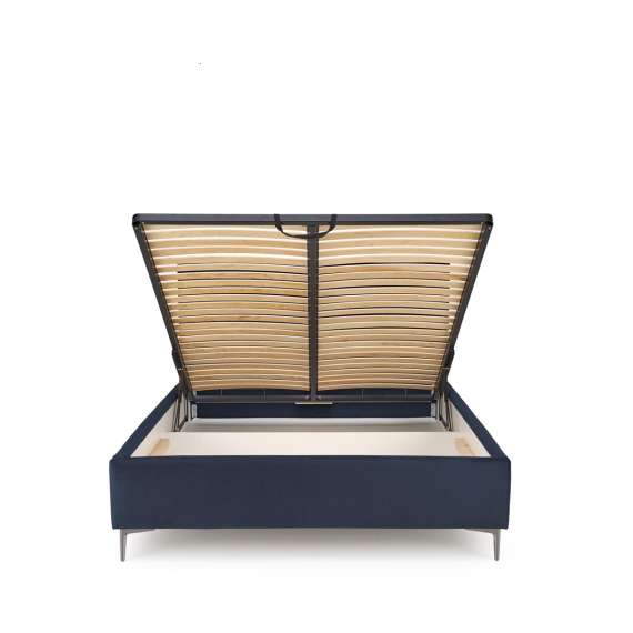 Seng Modulo W5 160x200 cm - velvet - metall ben - oppbevaringsplass