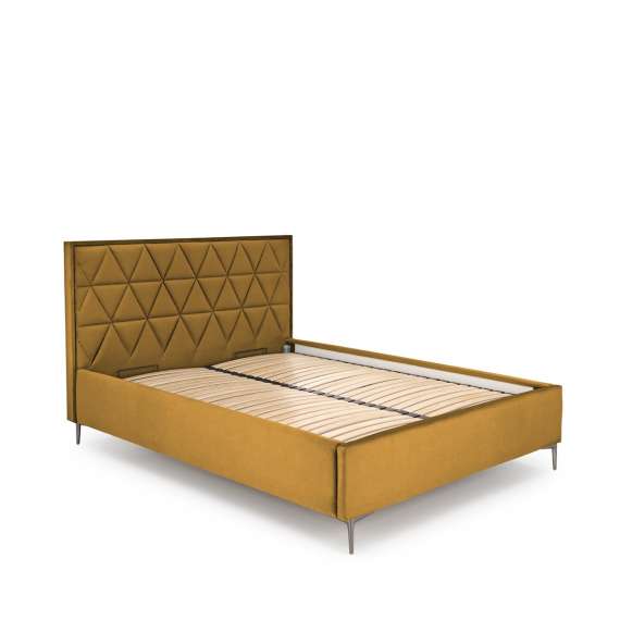 Seng Modulo W5 160x200 cm - velvet - metall ben - oppbevaringsplass