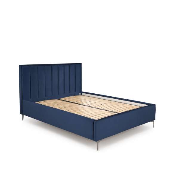 Seng Modulo W6 160x200 cm - velvet - metall ben - oppbevaringsplass