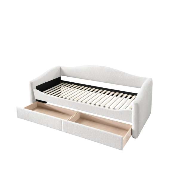 Dagseng Caydence 90x200 cm - 2 skuffer - crem boucle