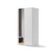 Garderobeskap Maxi 120x235 - hvit matt - speil