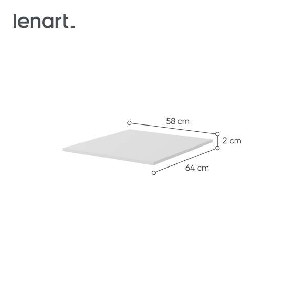 Garderobeskap Maxi 120x235 - hvit matt - speil