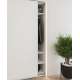 Garderobeskap Maxi 120x235 - hvit matt - speil