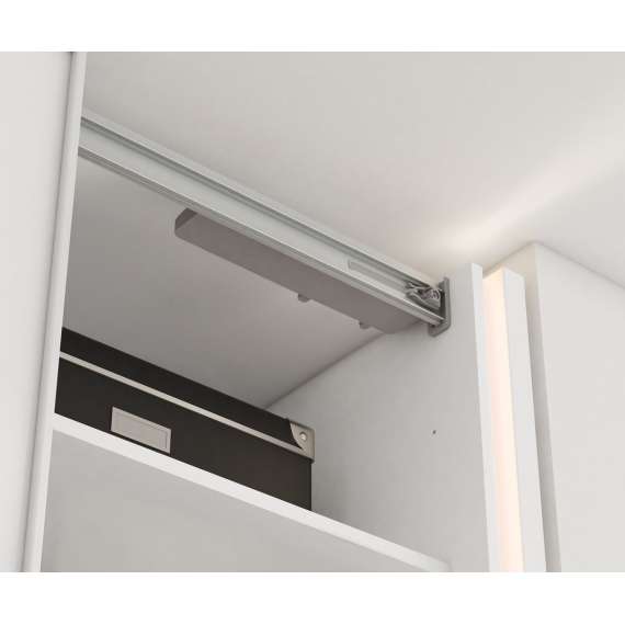 Garderobeskap Maxi 120x235 - hvit matt - speil