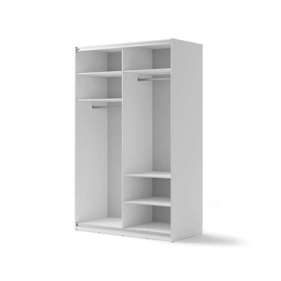 Garderobeskap Maxi 150x235 - hvit matt - speil