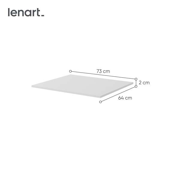 Garderobeskap Maxi 150x235 - hvit matt - speil