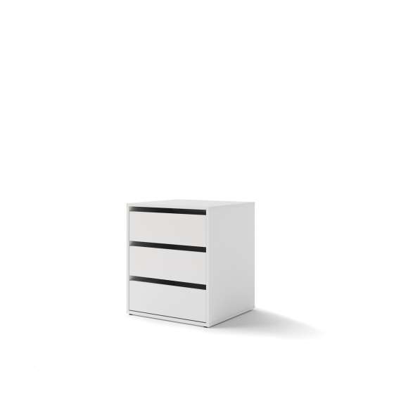 Garderobeskap Maxi 170x235 - hvit matt - speil